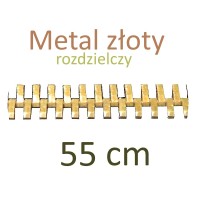 METR  55cm zamek metal złoty rozdzielczy   WYBÓR KOLORÓW